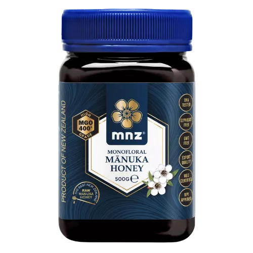 ベストマヌカハニー MGO 400+ MNZ Pure & Raw- 500gr. ベストマヌカハニー MGO 400+ MNZ Pure & Raw- 500gr.